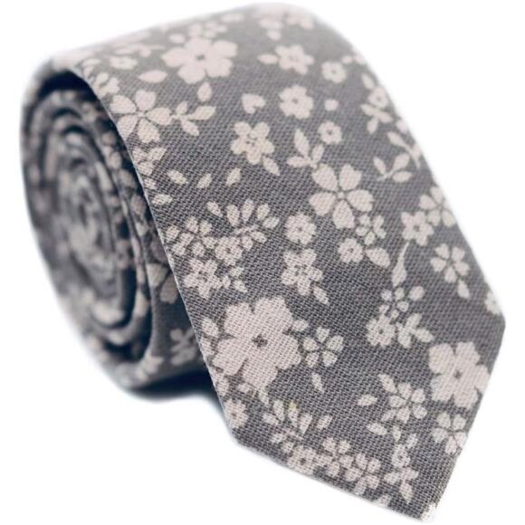 Other - Men's Cotton Printed Floral Tie 2.56" 34